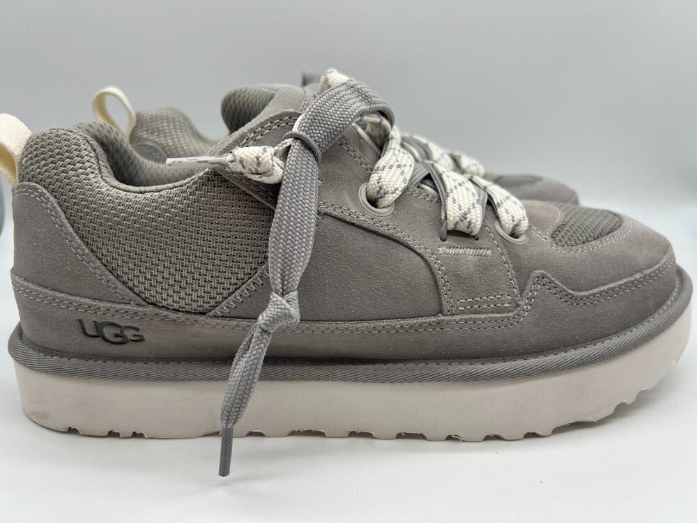 UGG Lo Lowmel Gray Suede Shoes 1169493 Men's Size 10 New